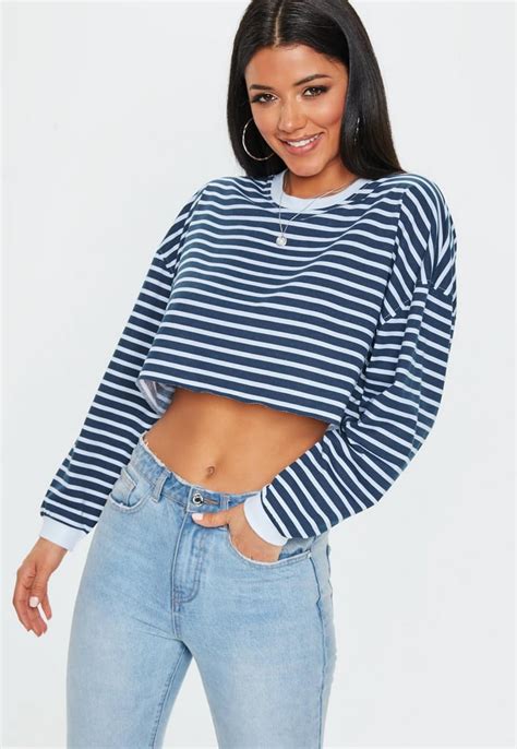 free ysl crop top|Cropped Top in Striped Knit .